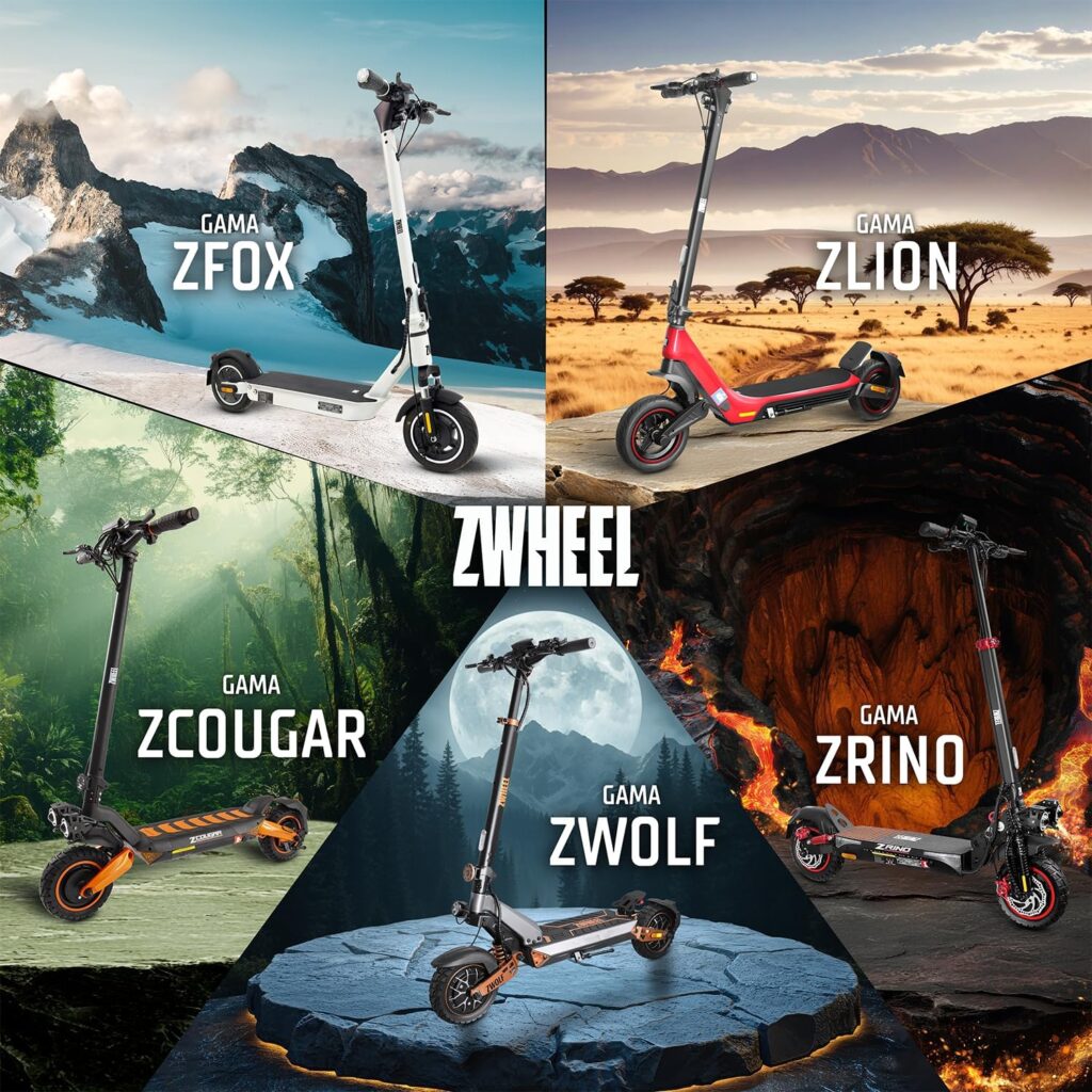 Patinetes eléctricos para ciudad. Gama Zwheel.